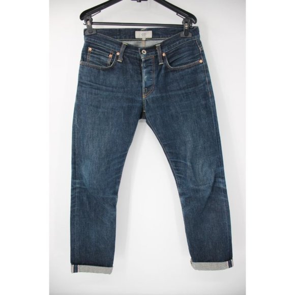 Jack Spade Other - Jack Spade Mens 29 W31 Slim Straight Selvedge Denim Jeans White Oak Button Fly